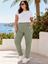 Immagine di STRETCH TROUSER WITH ELASTIC WAIST - COTTON